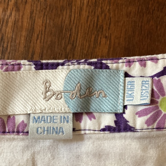 Boden cotton print skirt - Picture 3 of 3